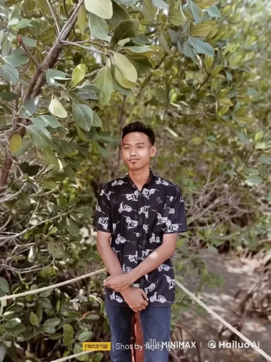 Man in Nature: Serene Setting and Friendly Approach – AI Generated Video | Hailuo AI