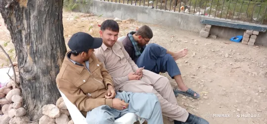 Three Men Argue on a Bench Amidst Serene Surroundings – AI Generated Video | Hailuo AI