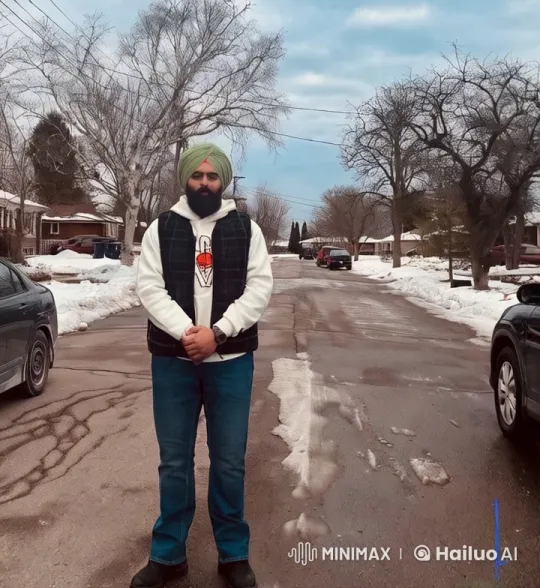 Vibrant Fashion in Winter Suburb Street Scene – AI Generated Video | Hailuo AI