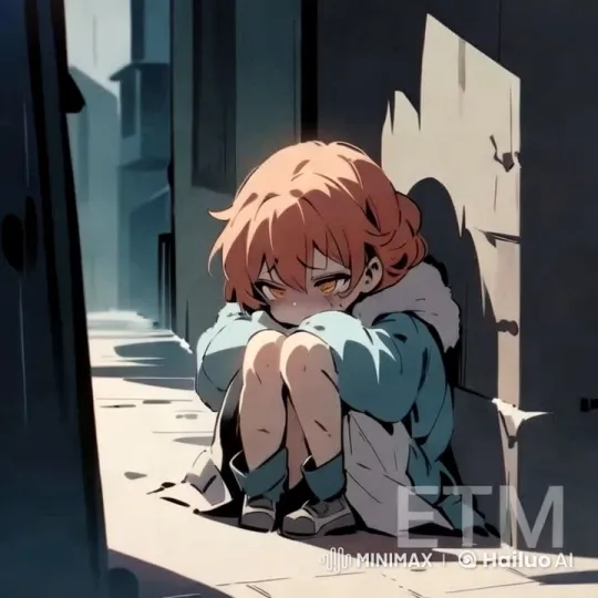 Young Girl's Resilience in Dark Alley Setting – AI Generated Video | Hailuo AI
