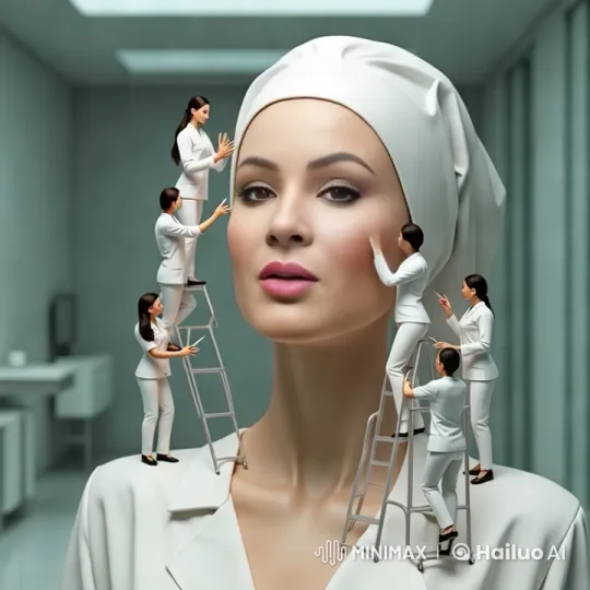 Tiny Nurses Administering Beauty Treatments in Modern Clinic – AI Generated Video | Hailuo AI