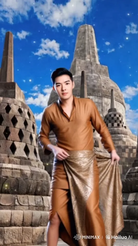 Thai Boxer Showcases Skills at Ancient Temple Complex – AI Generated Video | Hailuo AI