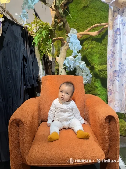 Baby Dancing in Serene Moss-Wall Setting – AI Generated Video | Hailuo AI