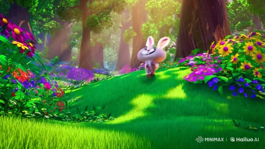 Enchanted Forest Adventure of a Playful Bunny – AI Generated Video | Hailuo AI