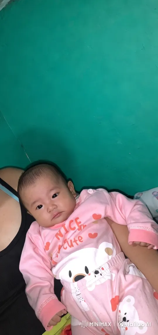 Baby in Pink Bear Outfit Stands and Punches Playfully – AI Generated Video | Hailuo AI