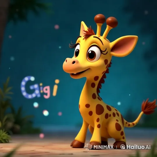 Gigi the Giraffe Teaches Numbers Through Song – AI Generated Video | Hailuo AI