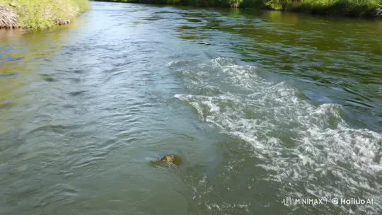 Serene River Scene Captured with Realistic Aesthetics – AI Generated Video | Hailuo AI