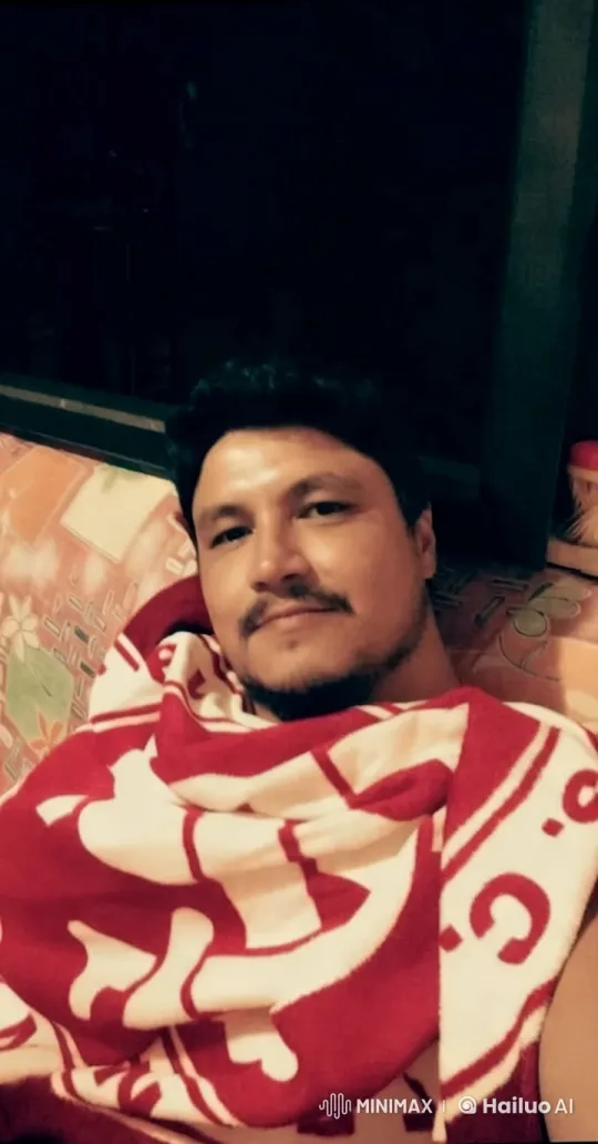 Intimate Serenity: Close-up of a Person Resting on a Patterned Couch – AI Generated Video | Hailuo AI