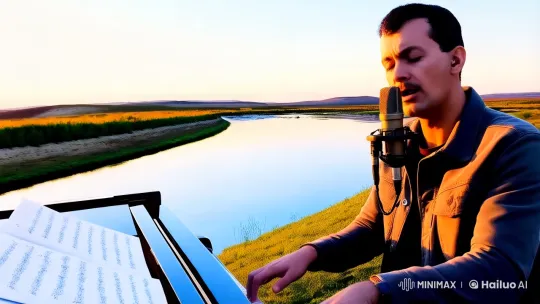Musical Performance in the Serene Steppe – AI Generated Video | Hailuo AI