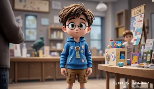 Elliot Wins First Place at Science Fair with Innovative Toy Box – AI Generated Video | Hailuo AI