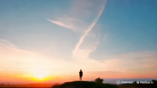 Contemplative Walk: Serene Landscape and Slow Motion Journey – AI Generated Video | Hailuo AI