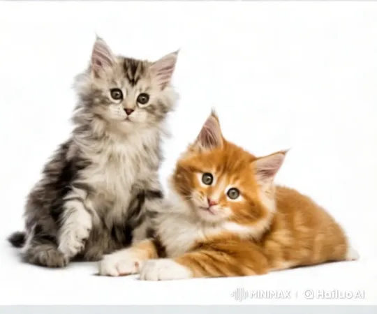 Charming Kittens' Playful Interaction in High Aesthetic Scene – AI Generated Video | Hailuo AI