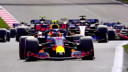 Imola Racetrack Drama: High-Stakes F1 Collision and Skillful Navigation – AI Generated Video | Hailuo AI