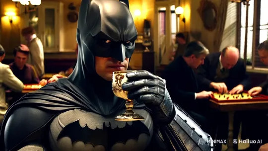 Batman Sips Tea with Grace in a Vintage Café – AI Generated Video | Hailuo AI