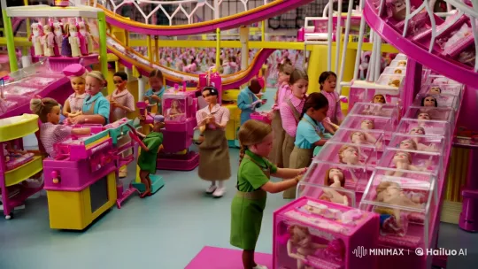 Toy Factory: Miniature Workers Crafting Barbie Dolls – AI Generated Video | Hailuo AI
