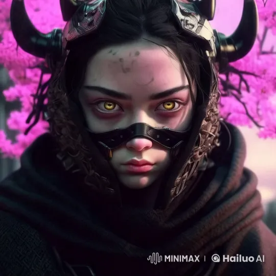 Emotional Figure Amidst Floating Pink Blossoms – AI Generated Video | Hailuo AI