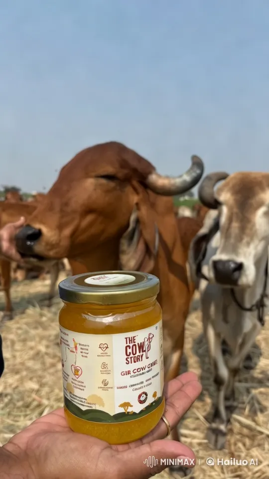 The Cow Story: Gir Cow Ghee - Pastoral Harmony and Purity – AI Generated Video | Hailuo AI