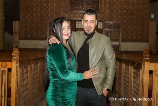 Elegant Couple in Historic Church with Dynamic Camera Work – AI Generated Video | Hailuo AI