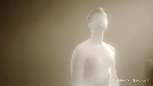 4K Slow-Motion Vanishing Figure in Ethereal Cinematic Scene – AI Generated Video | Hailuo AI