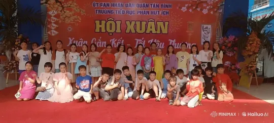 Children's Martial Arts Display on Bright Red Stage – AI Generated Video | Hailuo AI