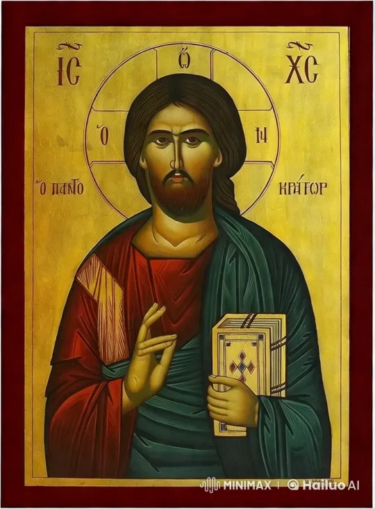 Animated Detail Enhancement of a Religious Icon – AI Generated Video | Hailuo AI