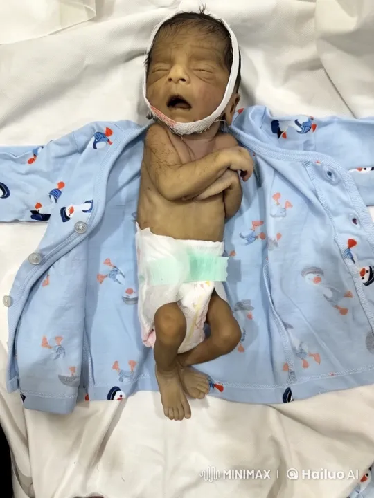 Innocence Captured: Newborn's Gentle Movements and Smile – AI Generated Video | Hailuo AI
