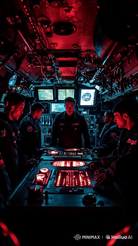 Submarine Crisis: General Commands Under Warning Mode – AI Generated Video | Hailuo AI