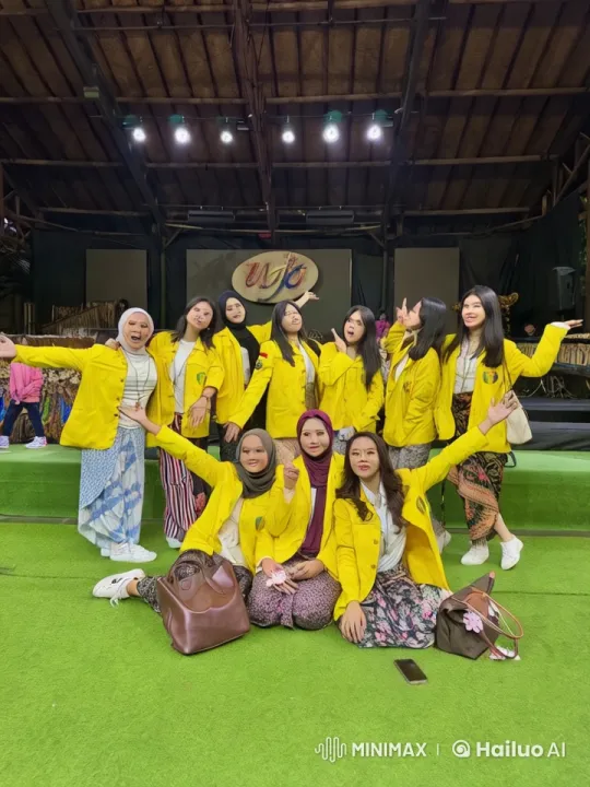Bright Yellow Jackets Perform Kungfu and Hug on Green Stage – AI Generated Video | Hailuo AI