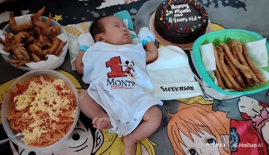Baby Celebrates 1st Month and 4 Years with Dance and Kungfu – AI Generated Video | Hailuo AI