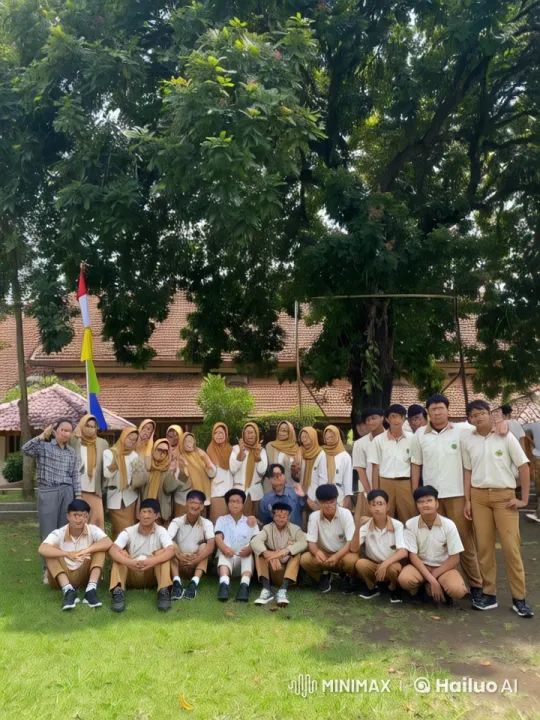 Joyful School Gathering in Front of Traditional Building – AI Generated Video | Hailuo AI