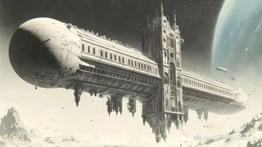 Dynamic Cinematic Journey Through a Majestic Spaceship – AI Generated Video | Hailuo AI