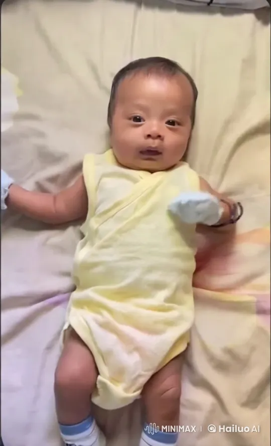 Baby Dancing Delight on Pastel Blanket – AI Generated Video | Hailuo AI