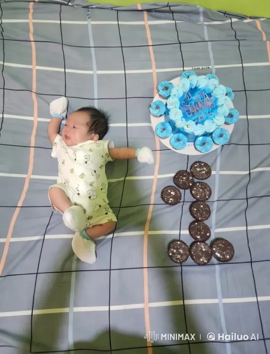 Baby Celebrates with Cake, Dances, and Kungfu Poses – AI Generated Video | Hailuo AI