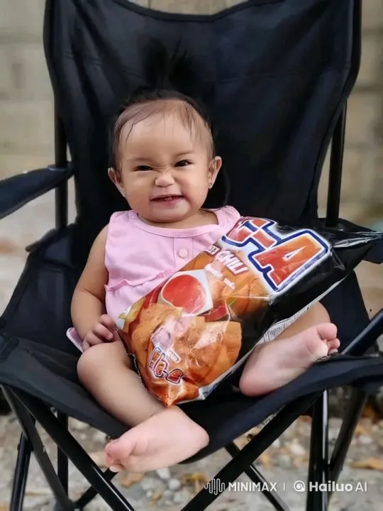 Joyful Child Dancing with Chips in Nature – AI Generated Video | Hailuo AI