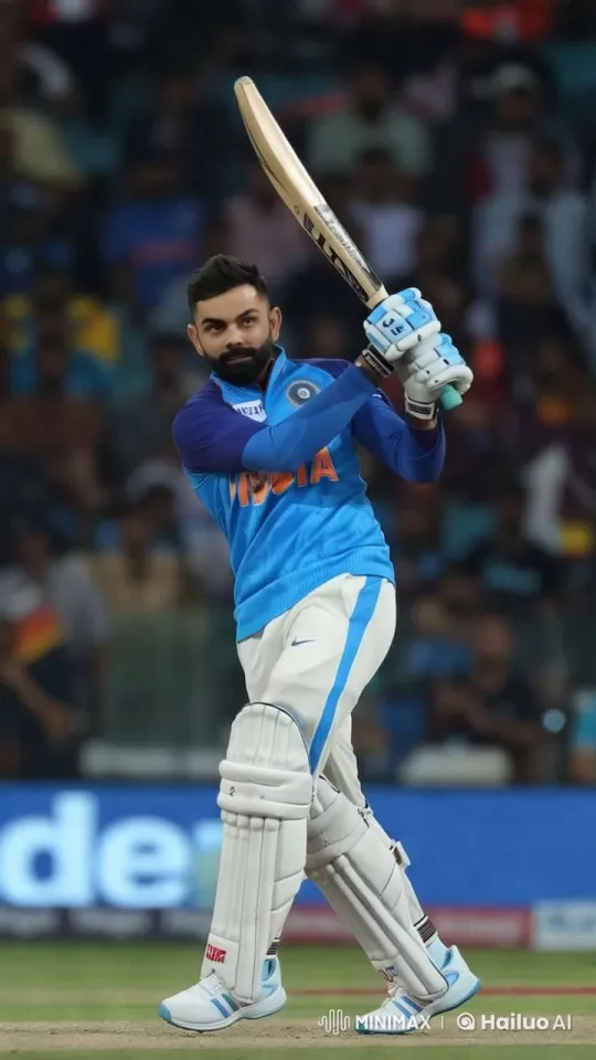 Virat Kohli's Dynamic Batting and Six-Hitting Display – AI Generated Video | Hailuo AI