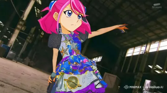 Yuzu Hiragi Poses Dramatically in Abandoned Warehouse – AI Generated Video | Hailuo AI