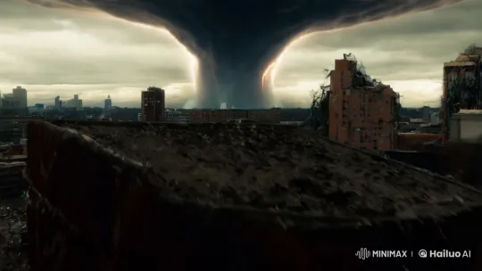 Mesmerizing Tornado Devastates Urban Landscape – AI Generated Video | Hailuo AI
