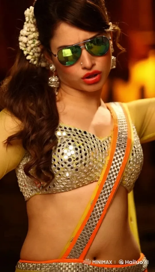Festive Dance: Woman Celebrates with Men in Vibrant Attire – AI Generated Video | Hailuo AI