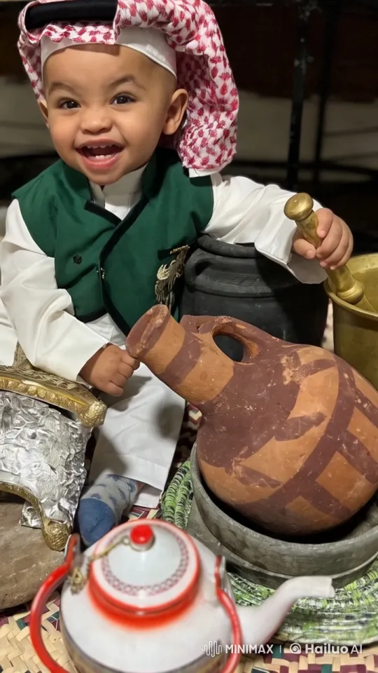 Cultural Heritage: Child with Artifacts in Traditional Dress – AI Generated Video | Hailuo AI
