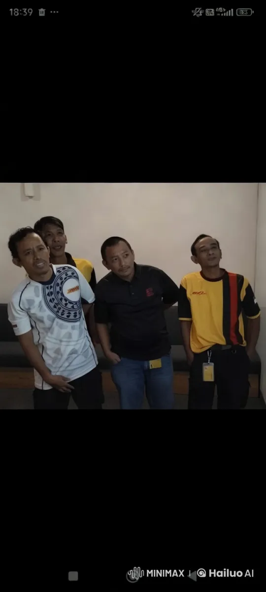 Four Men Display Unity in Minimalist Setting – AI Generated Video | Hailuo AI