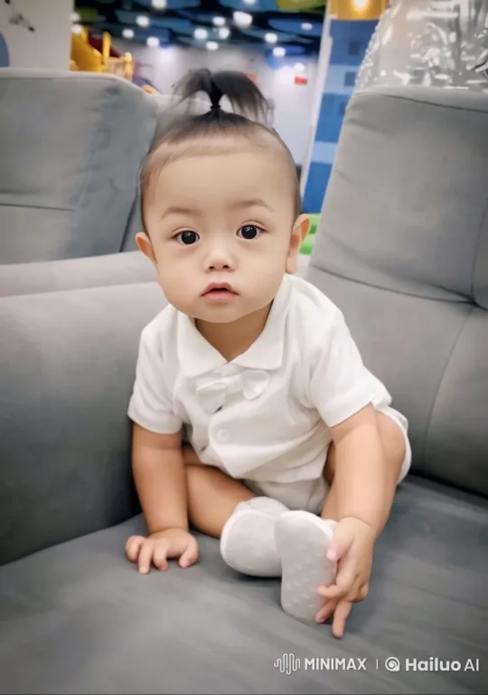 Baby Dances Delightfully on Sofa in Live2D Animation – AI Generated Video | Hailuo AI