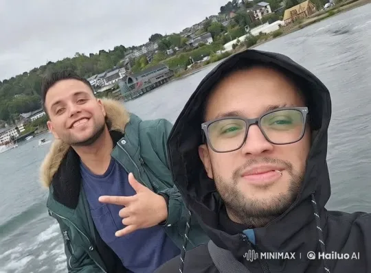 Romantic Couple Kisses on Boat Amidst Scenic Waterway – AI Generated Video | Hailuo AI