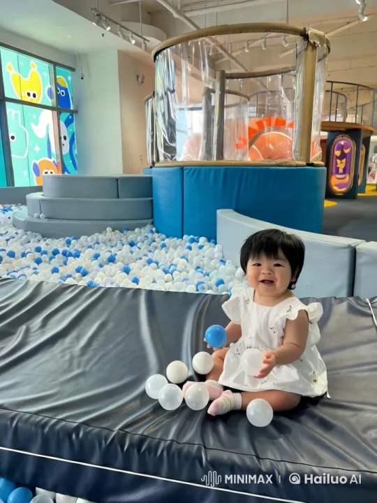 Child Dancing in Ball Pit Play Area – AI Generated Video | Hailuo AI
