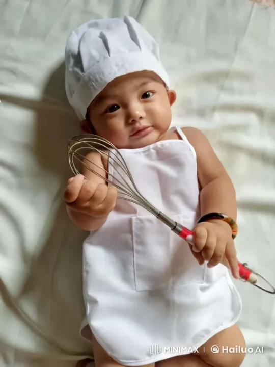 Baby Chef Shows Off Energetic Spirit with Dance and Kungfu – AI Generated Video | Hailuo AI