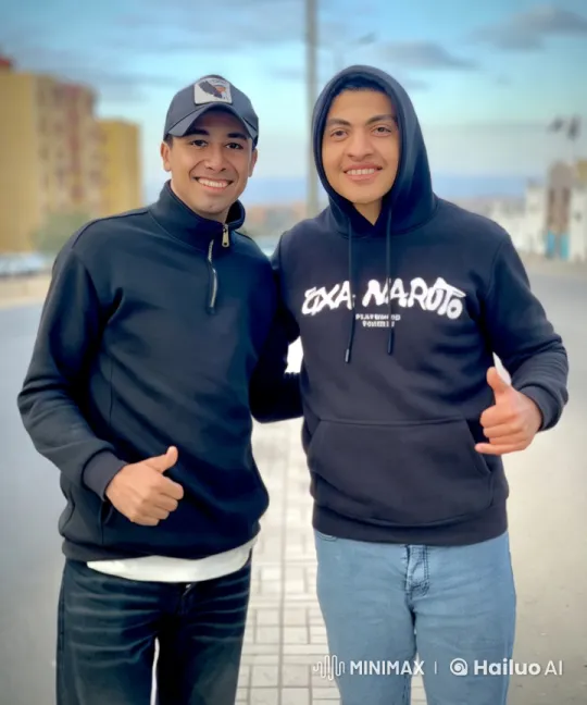 Urban Hoodie Duo Engages in Playful Street Fight – AI Generated Video | Hailuo AI