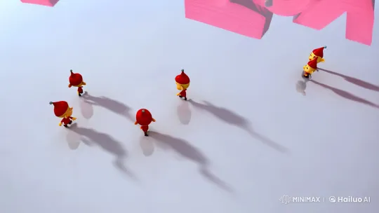 Vibrant 'JustTry' Scene with Whimsical Dwarfs and Dynamic Camera Work – AI Generated Video | Hailuo AI
