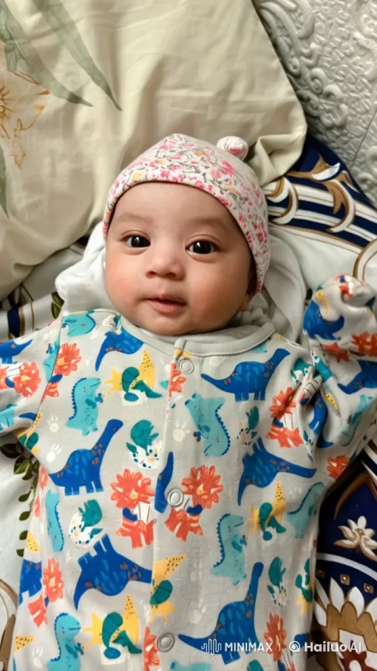 Baby Dances Joyfully in Adorable Onesie – AI Generated Video | Hailuo AI