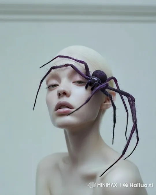High-Fashion Metamorphosis: Spider to Flower – AI Generated Video | Hailuo AI