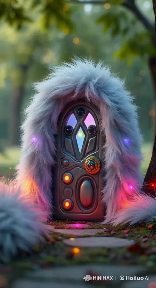 Mystical Door in Enchanted Park Scene – AI Generated Video | Hailuo AI