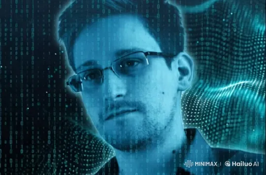 High-Tech Futuristic Scene with 'SNOWDEN' Title – AI Generated Video | Hailuo AI